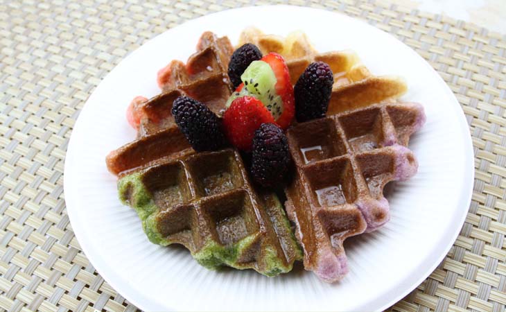 mochi waffle cake