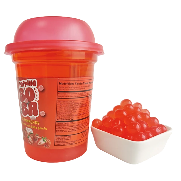 Strawberry Flavor Boba Drinks