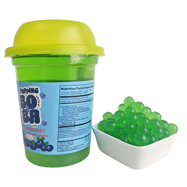 Raspberry Boba Drink