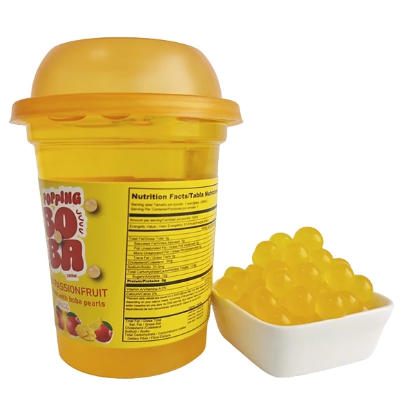 Mango Passion Fruit Flavor Boba Drink